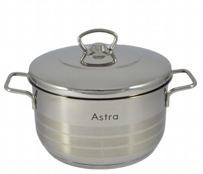 Astra AS1022 Casserole 22 x 12cm Stainless Steel 4.5 Litre - Zoom Image 1