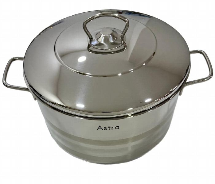 Astra AS1030 Casserole 30 x 17.5cm Stainless Steel 12.3 Litre - Zoom Image 2