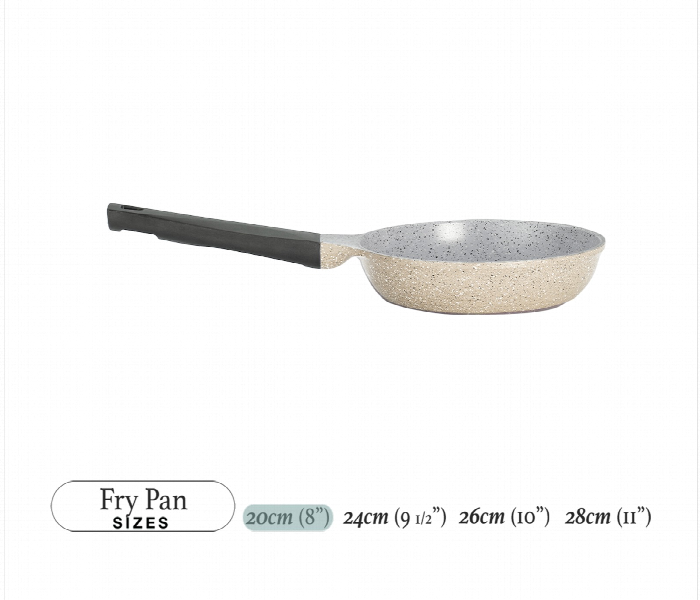 Badreig Lahoya BD FP 20 BE Beige Fry Pan 20cm Granite - Zoom Image 2