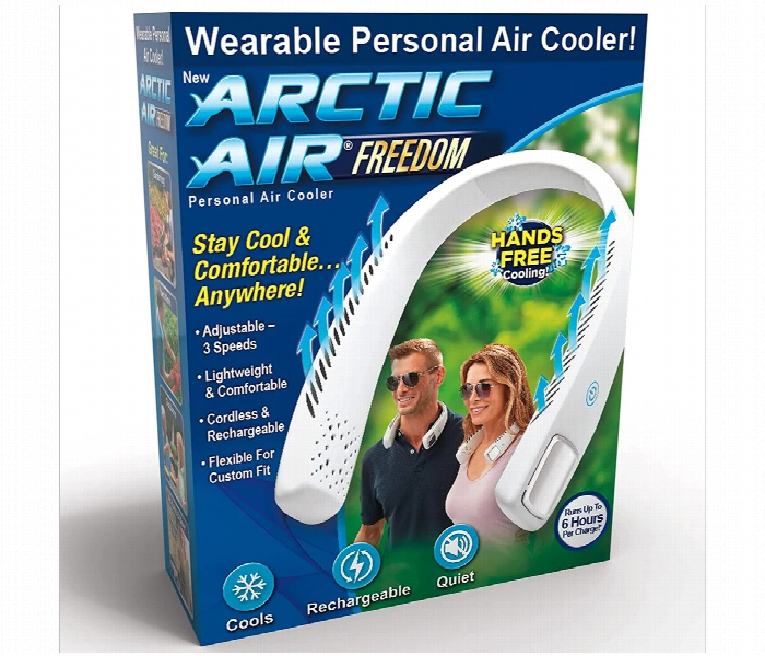 Ontel Arctic Air Freedom Portable Personal Air Cooler and Personal 3 Speed Neck Fan  Hands Free Light Weight Design - Zoom Image 6