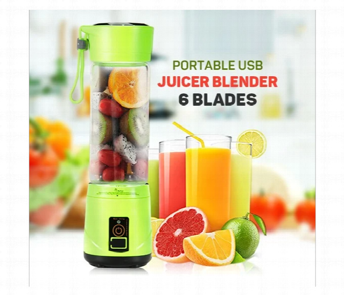 Portable And Rechargeable Battery 6 blade Juice Blender Assorted Color - Zoom Image 1