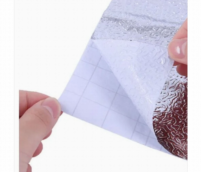 Generic Durable Soft Kitchen Oil proof Moisture proof Solid Aluminum Foil Paper Silver 40 x 200centimeter - Zoom Image 4