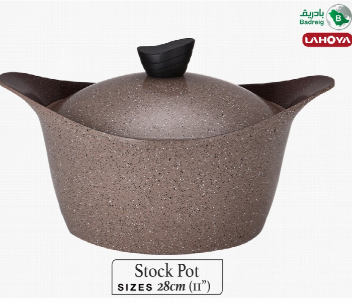 Badreig Lahoya BD CR 28 CH Chocolate Casserole 28cm 6.15 Litre Granite - Zoom Image 1