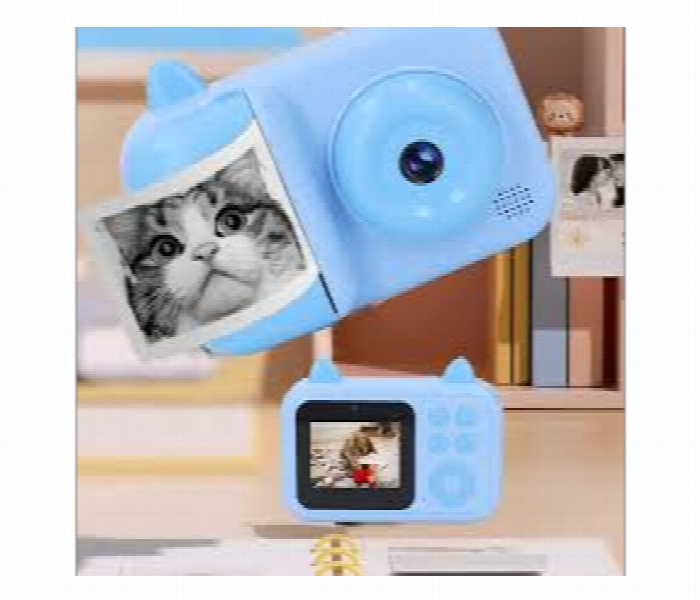 Kids Mini Camera Thermal Print Digital Camera Blue - Zoom Image 2