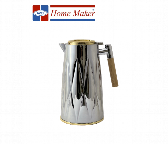 Avci Home Maker C SI ROM 13 SG Coffee and Tea Single Deluxe Vacuum Flask Silver Gold 1.3 Litre - Zoom Image 1