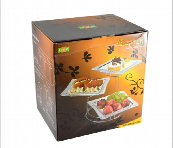 Avci Home Maker He St 113 Sd Glitter 3 Tier Serving Tray K - Zoom Image 2