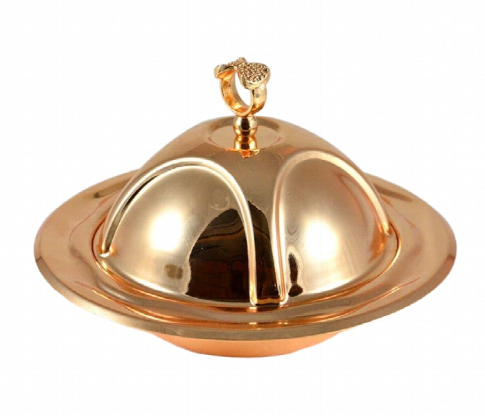 Avci Home Maker C T25404 Date Bowl Small 14.1 x 14.1 cm Gold - Zoom Image