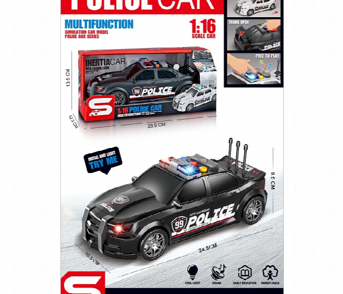 JS124B JSTOYS Multifunction Police Car - Zoom Image 3