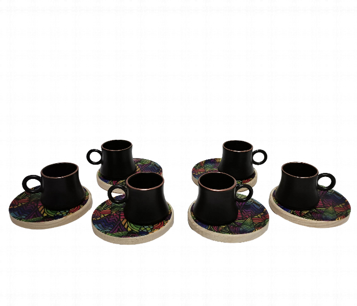 Avci Home Maker MX EVO 0064 Evoks Dogal Natural Coffee Cup Set - Zoom Image