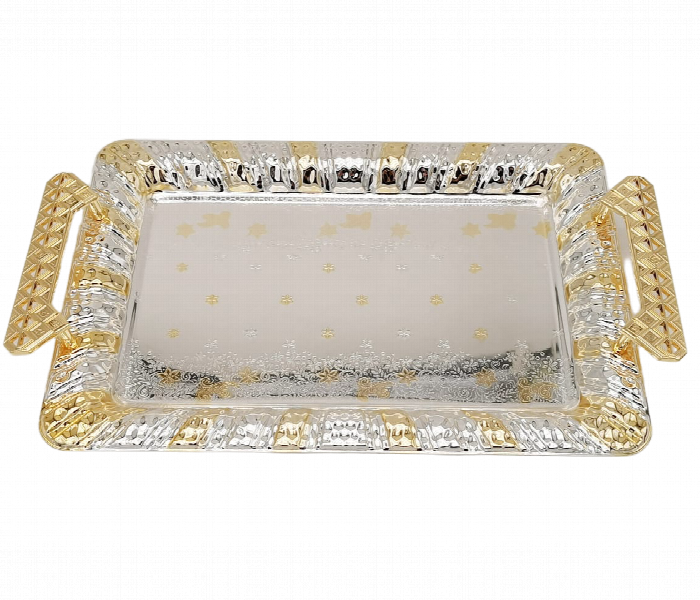 Avci Home Maker WJ T1718 2 Pieces Rectangular Tray Set Large 48x34 cm and Medium 41x29 cm - Zoom Image