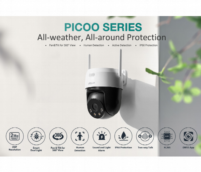 Dahua 2MP Wi Fi Outdoor PT Camera - Zoom Image 2