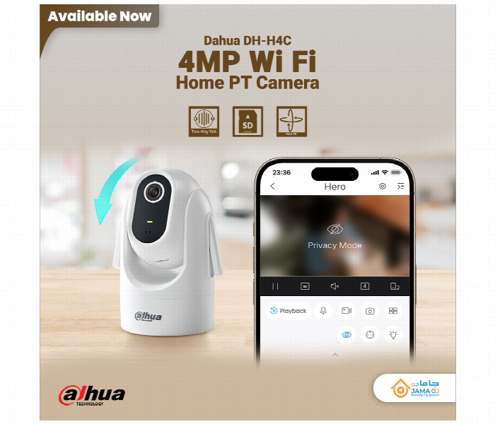 Dahua 4Mp Wi Fi Home Indoor Camera H4C - Zoom Image 4