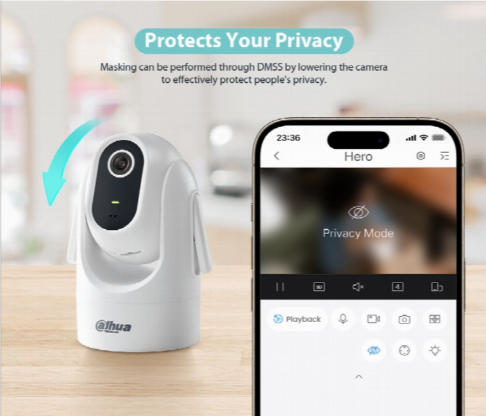 Dahua 4Mp Wi Fi Home Indoor Camera H4C - Zoom Image 2