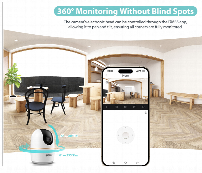 Dahua MP Wi Fi Home PT Indoor Camera - Zoom Image 2