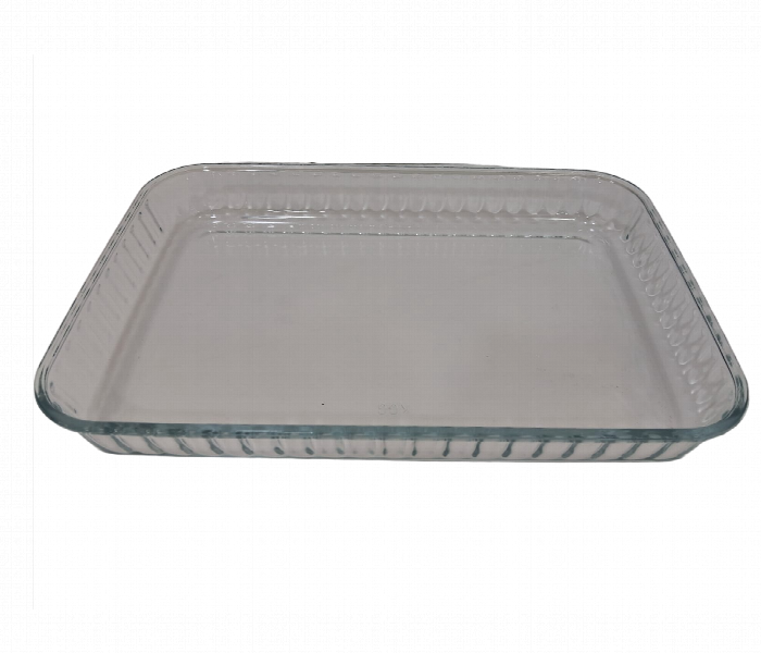 Avci Home Maker AV1 6574 3.3 Litre Rectangular Fluted Glass Baking Dish - Zoom Image 1