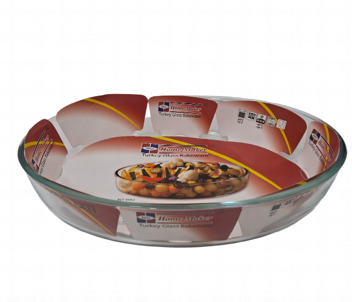 Avci Home Maker AV1 6662 3.2 Litre Oval Glass Baking Dish - Zoom Image 3