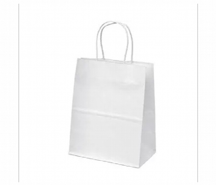 White Kraft Paper Carry Bag 16x28x32 with Twisted Handle - Zoom Image