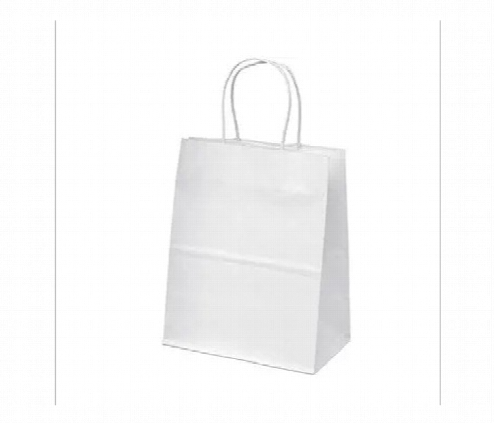 White Kraft Paper Bag 12x30x24 with Twisted Handle - Zoom Image