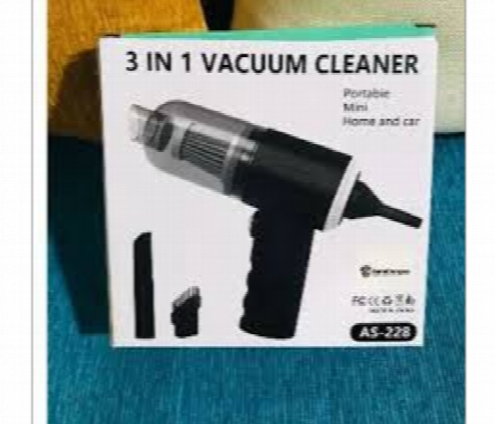 3 IN 1 Rechargeable Vacuum Cleaner For Car and Home - Zoom Image 2