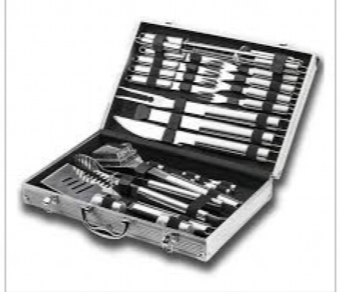 24Pcs BBQ Tools Set Portable Stainless Steel LX26 - Zoom Image 2