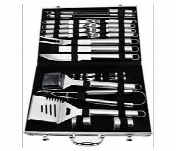 24Pcs BBQ Tools Set Portable Stainless Steel LX26 - Zoom Image 1