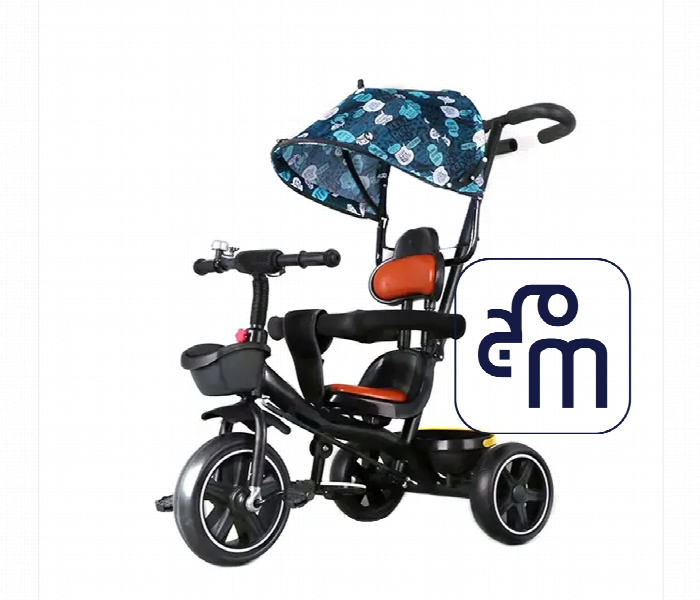 310 S Kids Baby Stroller Tricycle with Parental Push Handle Canopy and Storage for 1.5 to 5 Years - Zoom Image