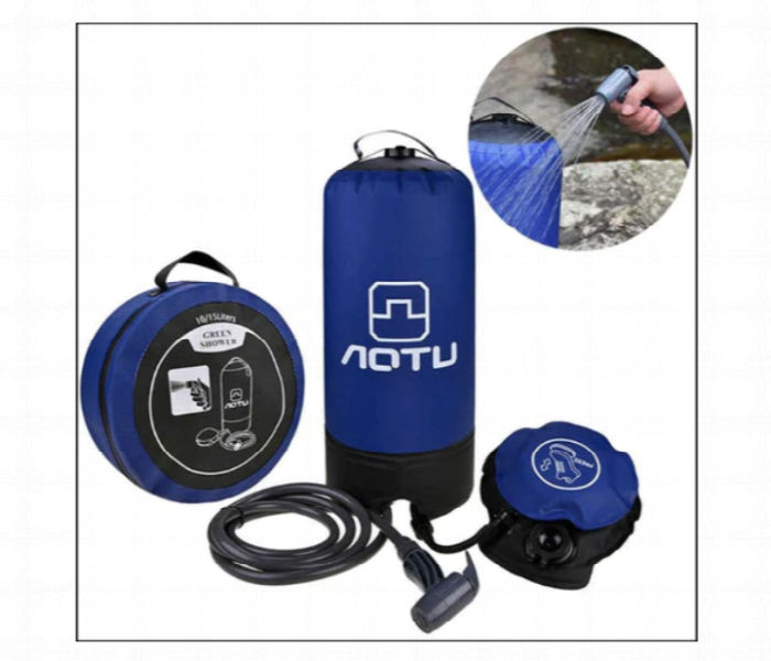 Notu AT 6639 Non electric Outdoor Camping Portable Pressure Shower  Blue and Black SLR - Zoom Image