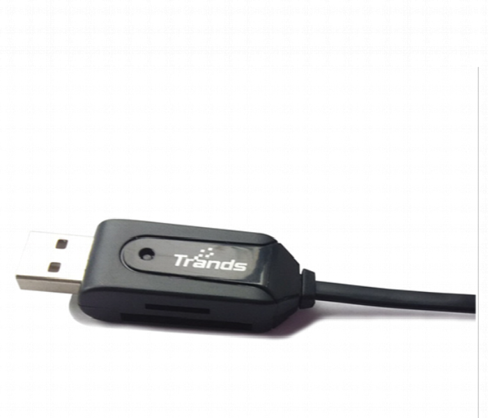 Trands TR OT1682 Micro USB OTG Cable with d Reader Black SLR - Zoom Image