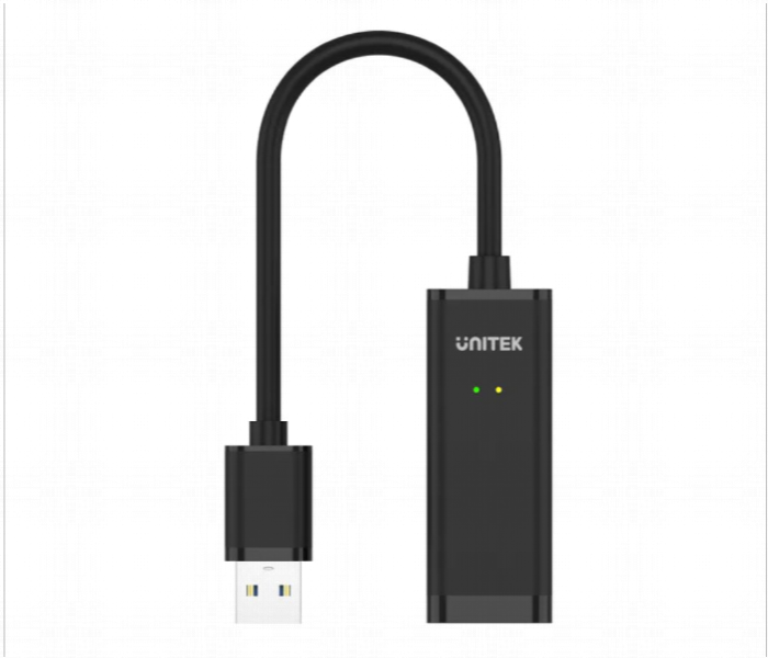 Unitek Y 3470BK USB3.0 Gigabit Ethernet Converter Black SLR - Zoom Image