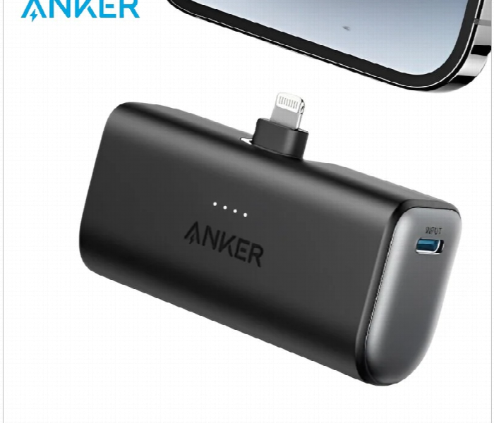 ANKER BUILT IN LIGHTNING FOLDABLE CONNECTOR NANO POWER BANK 12W BUILT IN LIGHTNING CONNECTOR - Zoom Image 2