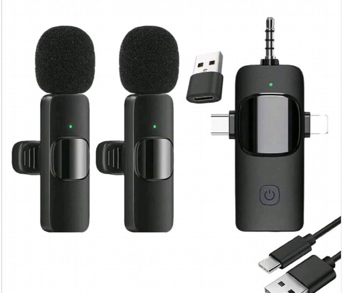 Dual Wireless Lavalier Microphone System - Zoom Image