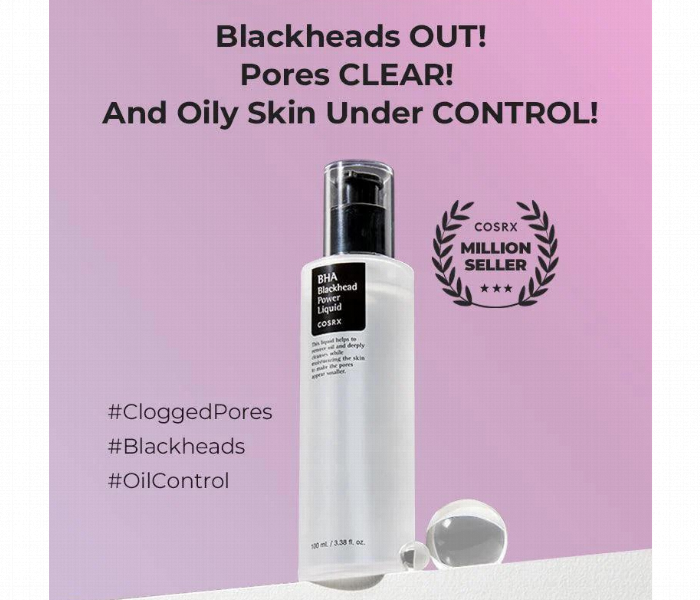 COSRX BHA Blackhead Power Liquid 100ml for Clearer Skin and Pore Care - Zoom Image 2