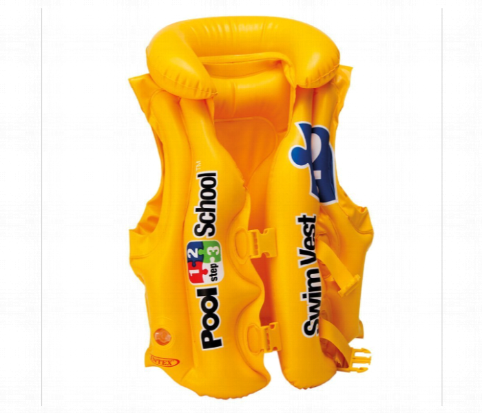 Intex 58660 Inflatable Pool Swim Vest Yellow SLR - Zoom Image