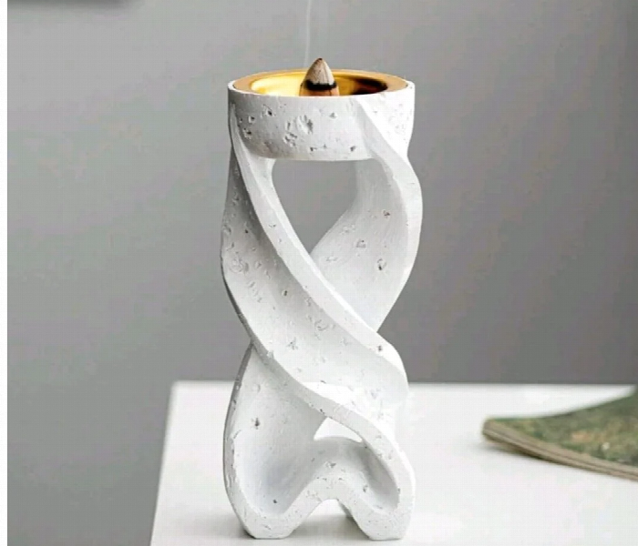 Spiral Design Ceramic Incense Holder - Zoom Image