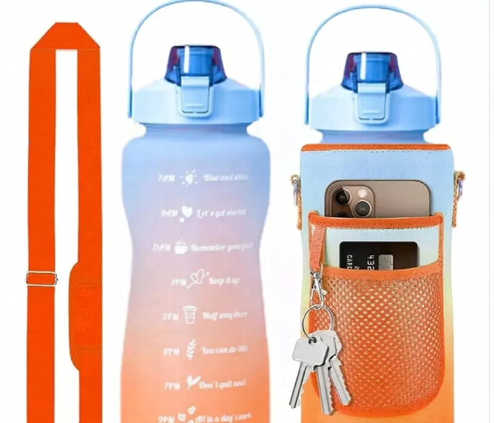 Gradient Water Bottle with Phone Holder - Zoom Image