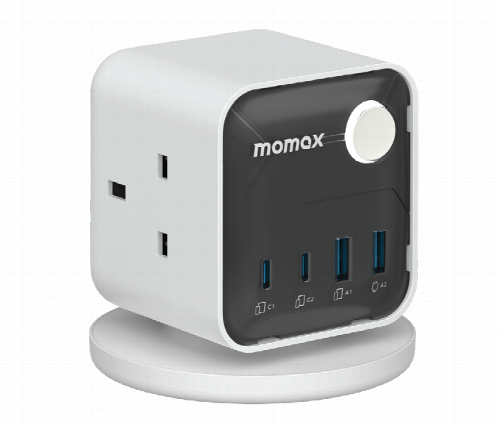 MOMAX 1CHARGE WORK FLOW 3 OUTLET POWER CUBE WITH USB - Zoom Image