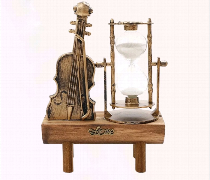 Hourglass with Violin for Home Decor - Zoom Image