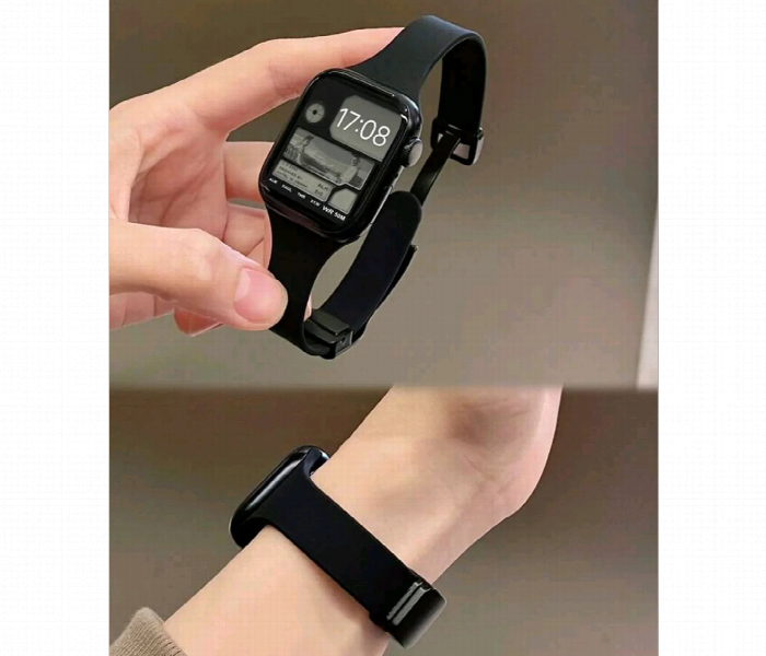 Magnetic Thin Silicone Smart Watch Band - Zoom Image 2