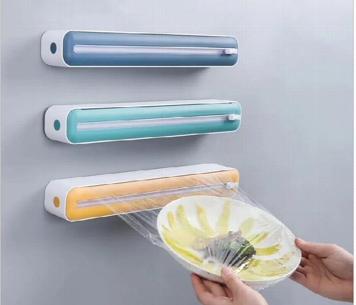 Reusable Plastic Food Packaging Dispenser with Slide Cutter Multicolour - Zoom Image