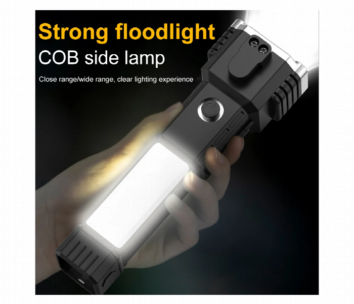 Super Bright LED with Safety Hammer and Strong Magnets Side Light for Self defense Emergency and Outdoor Adventure - Zoom Image 6