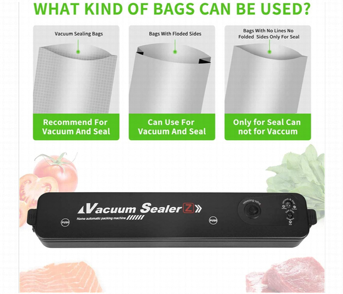 Automatic Vacuum Sealer with 10 Vacuum Sealer Bags Upgraded Automatic Food Sealer Machine for Food Preservation - Zoom Image 5