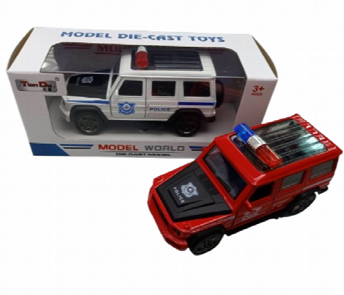 Diecast PB Police Car Kids Toy Realistic Durable Model for Play and Collectors - Zoom Image 1