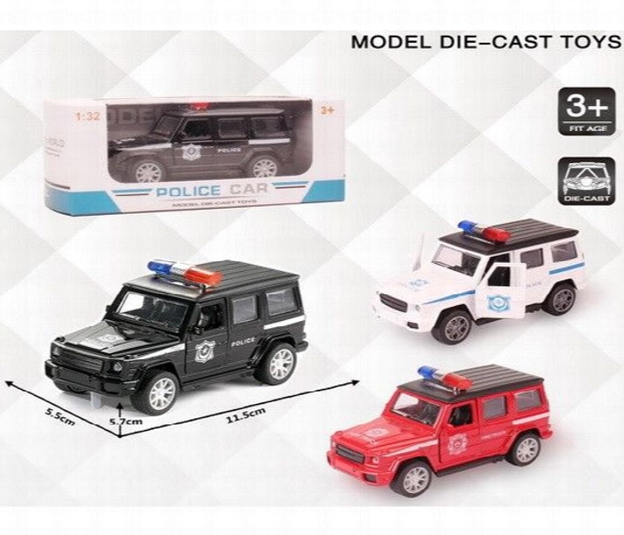 Diecast PB Police Car Kids Toy Realistic Durable Model for Play and Collectors - Zoom Image