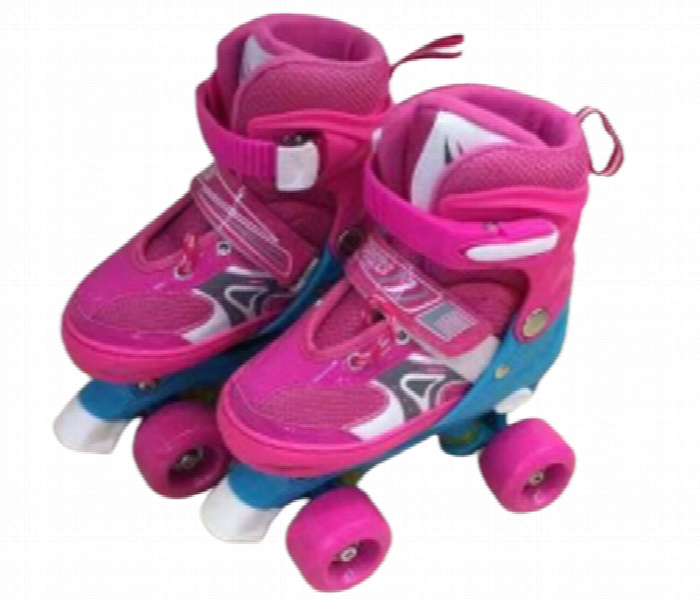 Pink Skating Shoes Small Size Durable Roller Skates for Kids and Beginners - Zoom Image