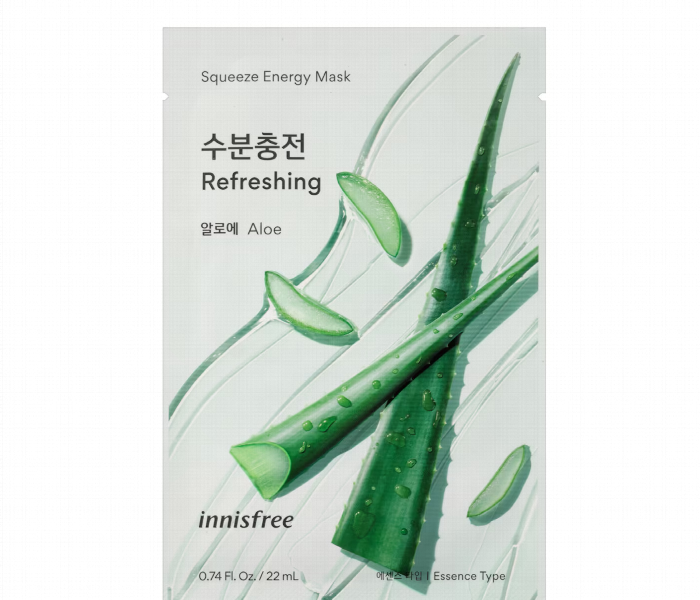 INNISFREE Squeeze Energy Mask Aloe 22 ml - Zoom Image 1