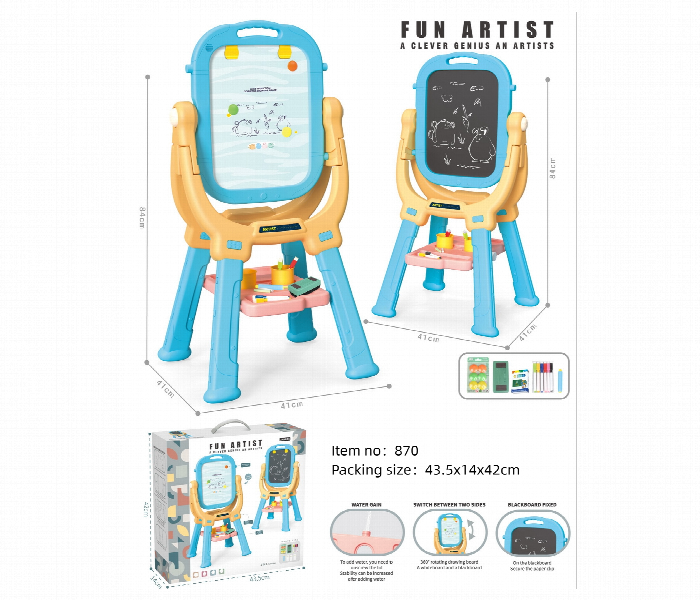 2 in 1 Function Writing Board for Kids Educational and Creative Drawing and Learning Tool - Zoom Image