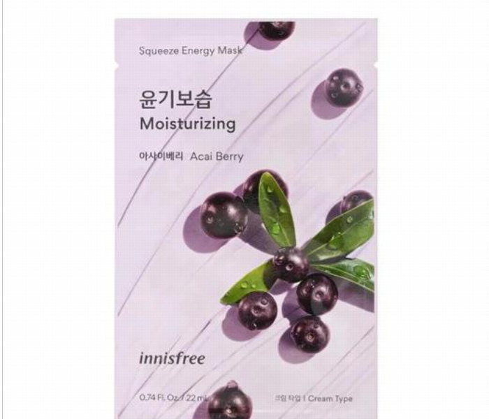 INNISFREE Squeeze Energy Mask Acai Berry 22 ml - Zoom Image 1