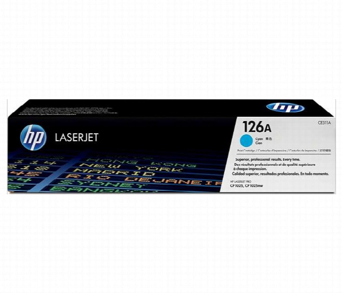 HP 126A Cyan LaserJet Toner Cartridge - Zoom Image