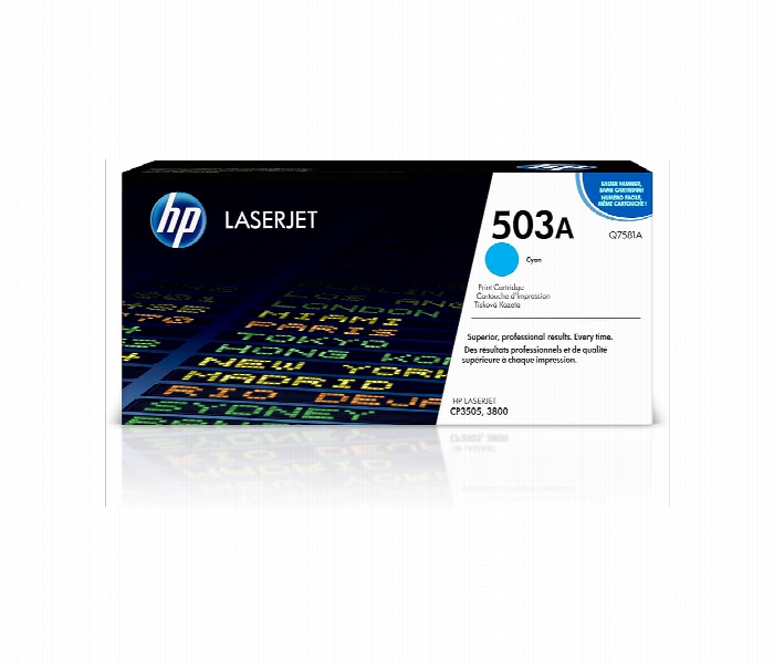 HP 503A Cyan LaserJet Toner Cartridge - Zoom Image