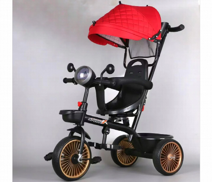 Umbrella Tricycle with Parent Control for Toddlers with Lights and Music - Zoom Image 1